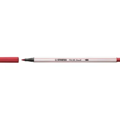 STABILO Pen 68 Brush - Viltstift - Donkerrood (50)