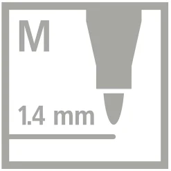 STABILO Pen 68 Metallic -  Viltstift - Metalen Set Met 8 Stuks