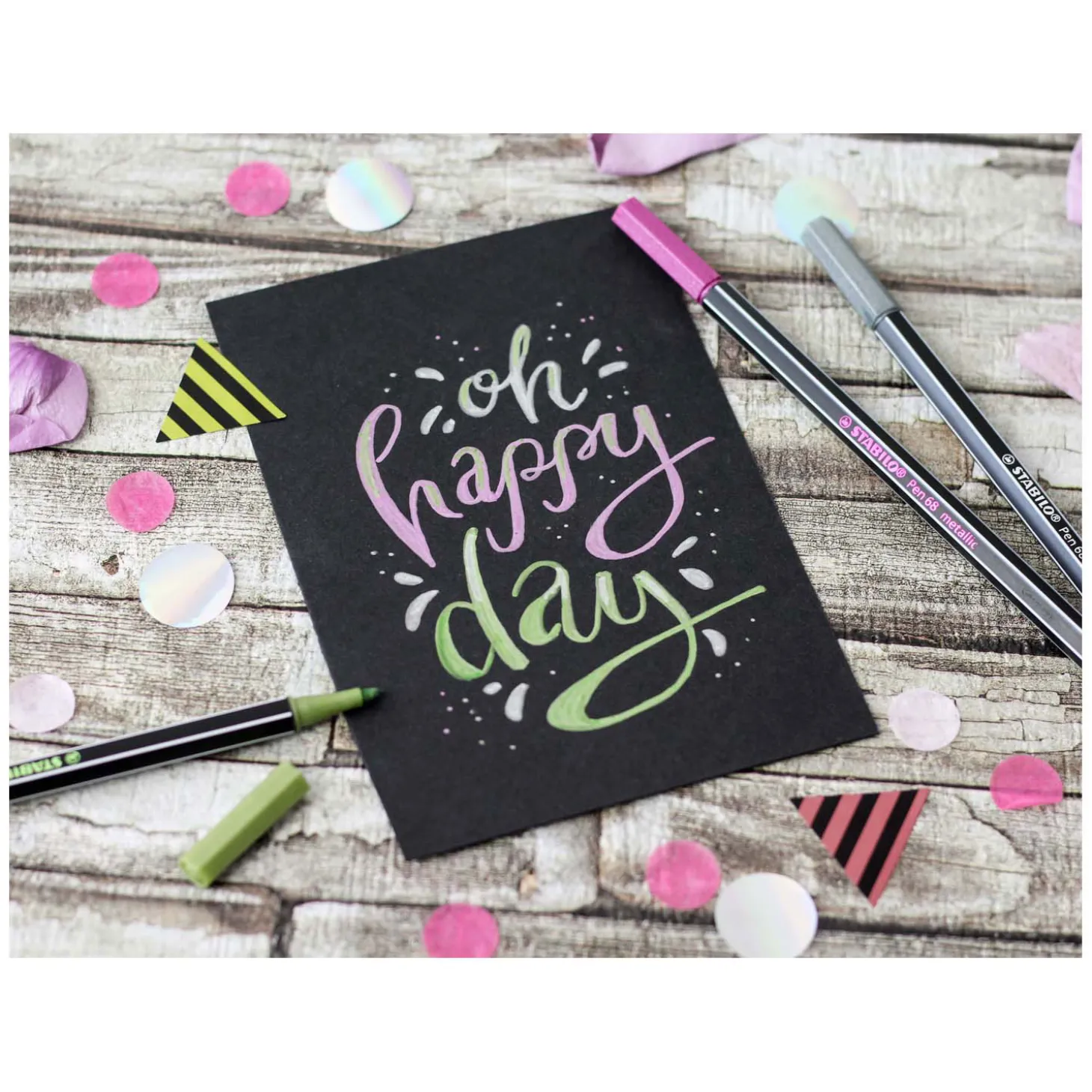 STABILO Pen 68 Metallic - Viltstift - Set Met 8 Stuks