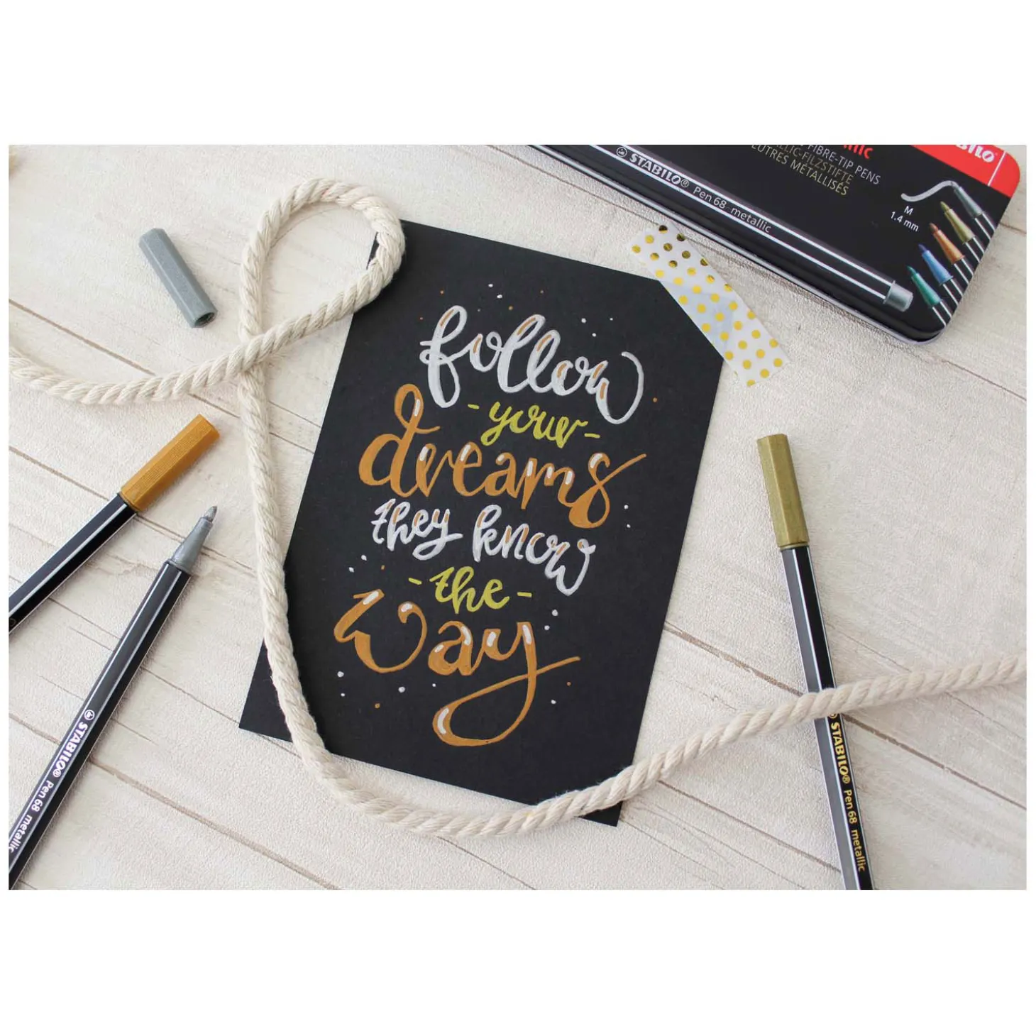 STABILO Pen 68 Metallic - Viltstift - Set Met 8 Stuks