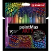 STABILO pointMax - Hardtip Fineliner - ARTY - Set 15 Stuks