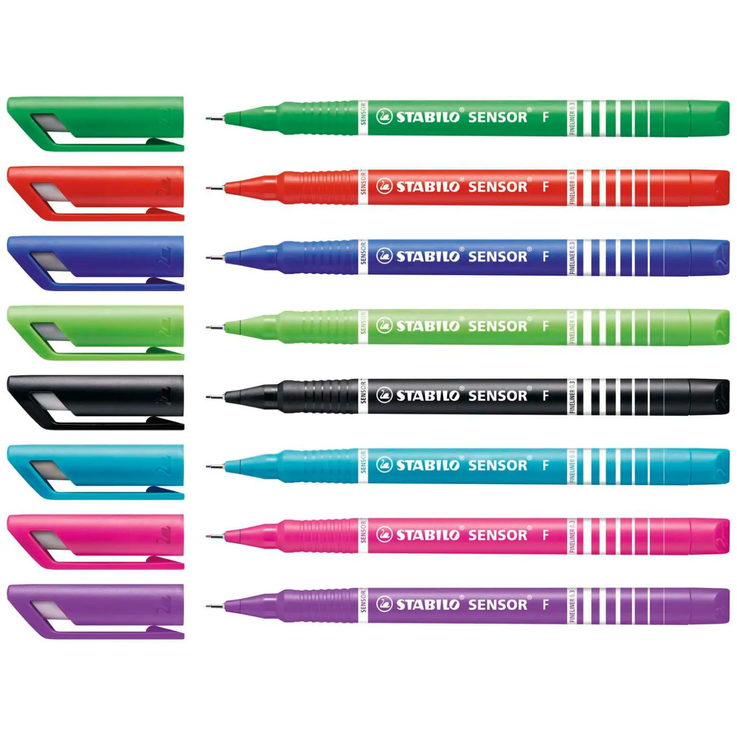STABILO SENSOR - Fineliner 0.3 mm - Set Met 8 Stuks