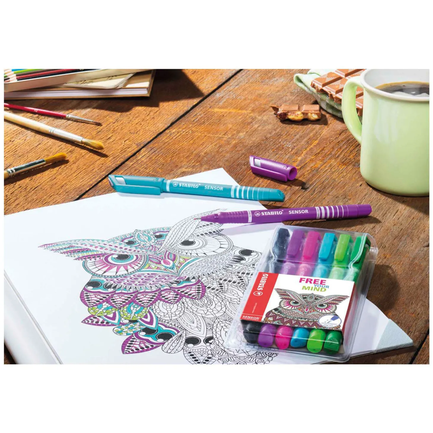 STABILO SENSOR - Fineliner 0.3 mm - Set Met 8 Stuks