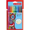 STABILO Trio 2 in 1 - Viltstift En Fineliner In Een - Set 10 Stuks