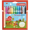STABILO Trio Jumbo - Viltstift - Set Met 12 Stuks