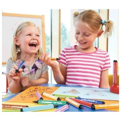 STABILO Trio Scribbi - Viltstift Met Meeverende Punt - Rood