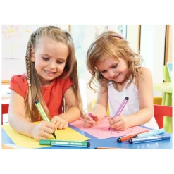 STABILO Trio Scribbi - Viltstift Met Meeverende Punt - Set 8 Stuks