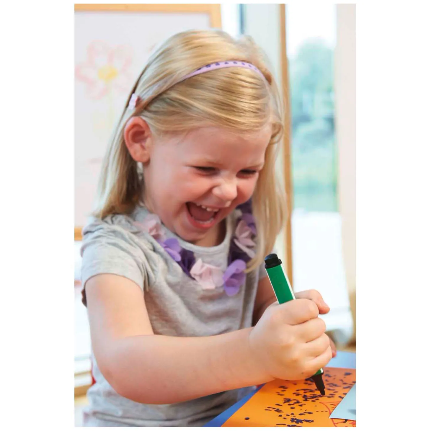 STABILO Trio Scribbi - Viltstift Met Meeverende Punt - Set 8 Stuks