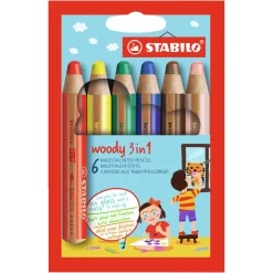 STABILO woody 3 in 1 - Multitalent potlood - Set 6 Stuks