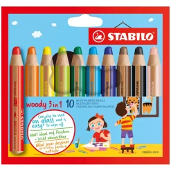 STABILO woody 3 in 1 - Multitalent potlood - Set 10 Stuks