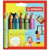 STABILO woody 3 in 1 Duo - Multitalent Kleurpotlood - Set 6 St. + Puntenslijper
