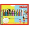 STABILO woody 3 in 1 Duo - Multitalent Kleurpotlood - Set 10 St. + Puntenslijper