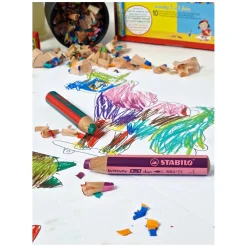 STABILO woody 3 in 1 Duo - Multitalent Kleurpotlood - Set 10 St. + Puntenslijper