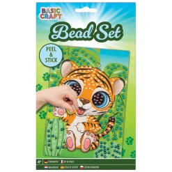 Sticker Kralenkunst - Tijger