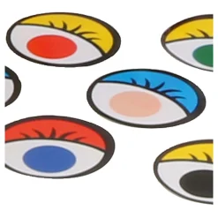Sticker Ogen Kleur, 2000st.