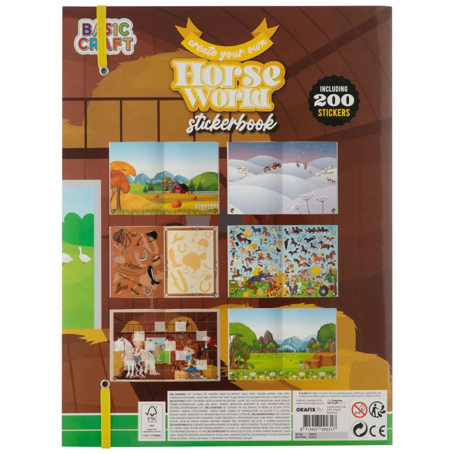 Stickerboek Magische Paarden, 200 stickers