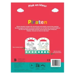 Stickerkoffertje Plak en Kleur Piraten 3+