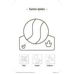 Stickerpret Eerste Woordjes Plakken, Kleuren en Leren (3-5j)