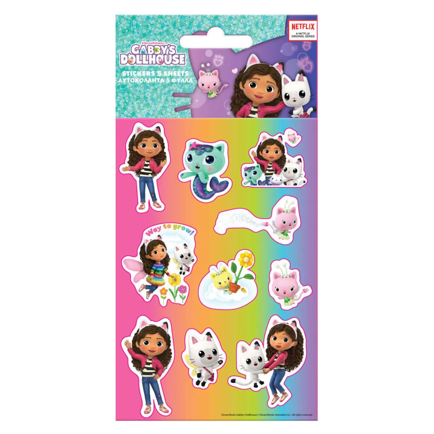 Stickers Gabby's Poppenhuis, 5 Vellen