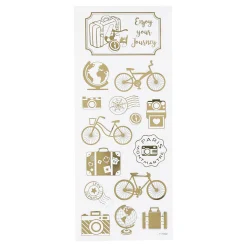 Stickers Goud Om de Wereld, 1 Vel