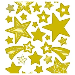 Stickers Goud Sterren, 1 Vel