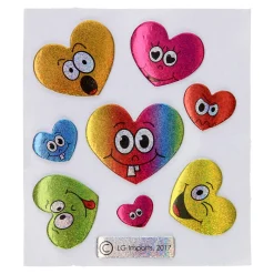 Stickers Lachgezicht Glinsterend