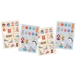 Stickers Sinterklaasfiguren, 49st.