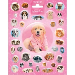 Stickervel Cutie Puppies en Kittens
