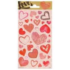 Stickervel Twinkle - Hartjes