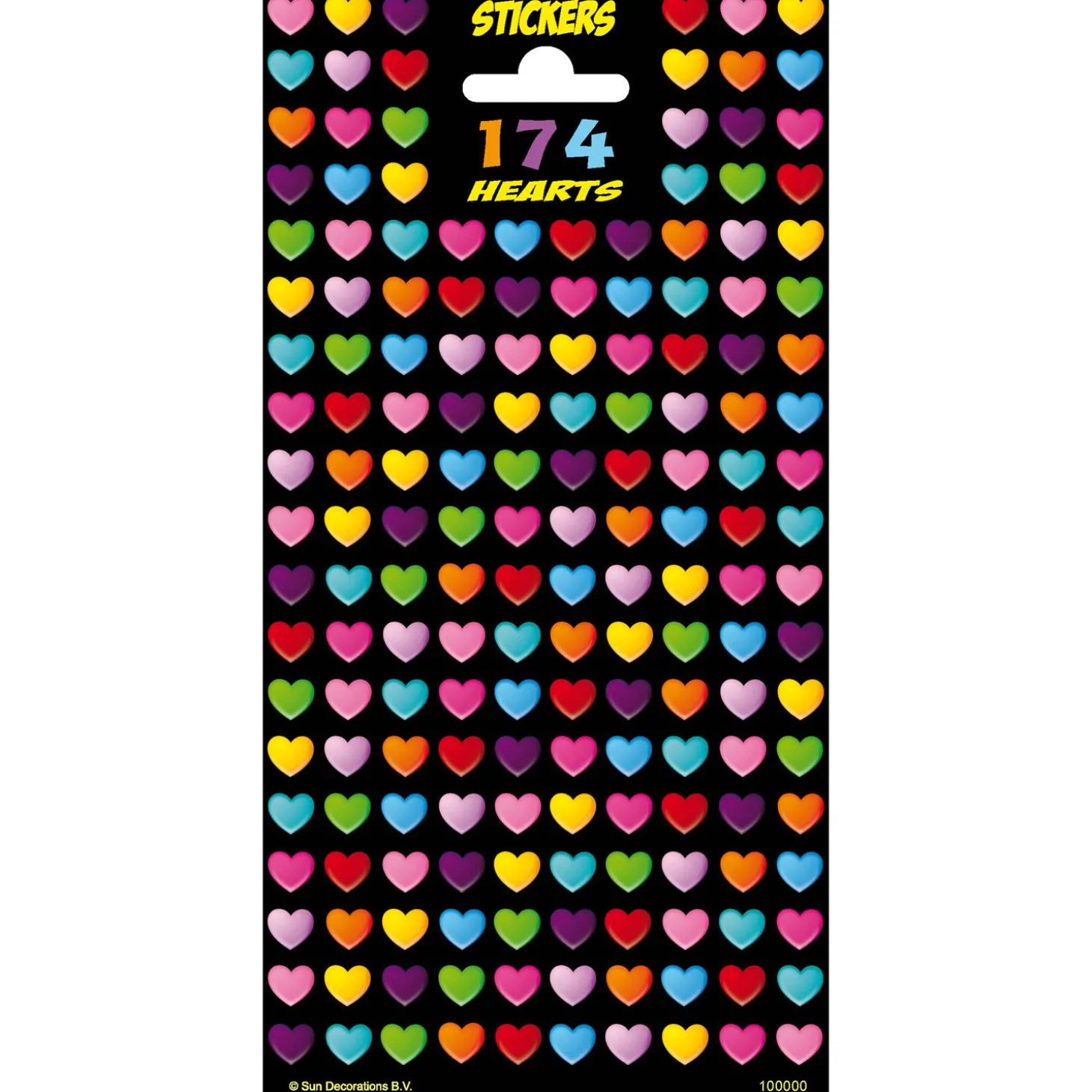 Stickervel Twinkle - Hartjes