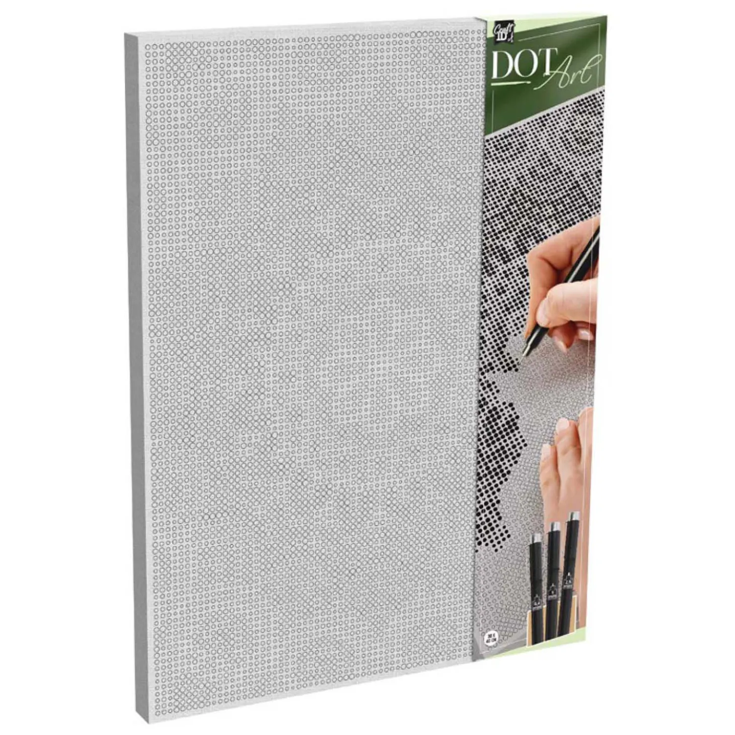 Stippenkunst op Doek Mandela - 40 x 30 cm - incl. Fineliners