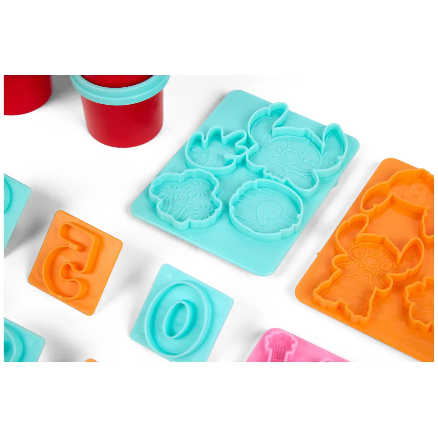 Stitch Kleiset met Cijfers - 6 Kleipotjes