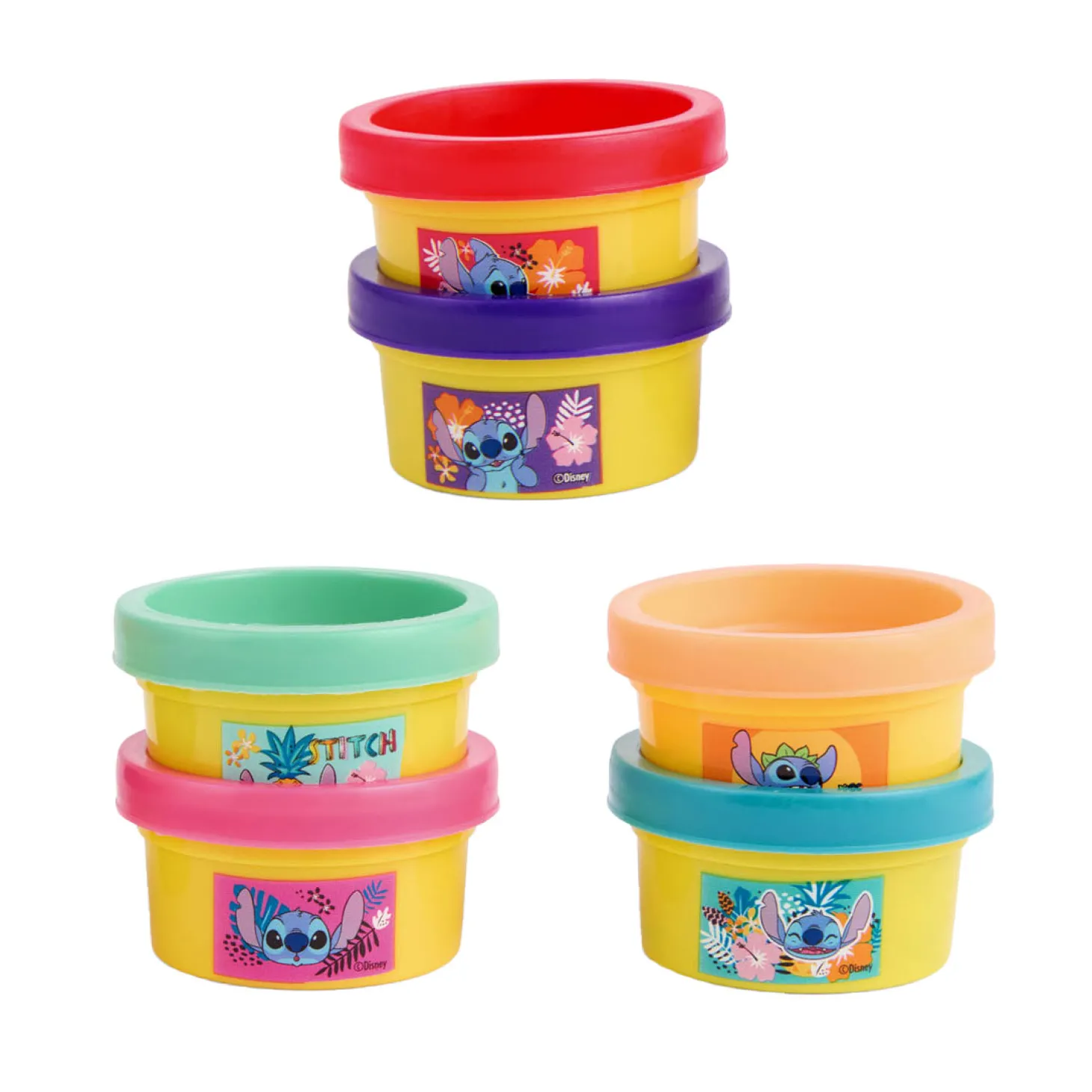 Stitch Kleiset Partypack - 6 Kleipotjes