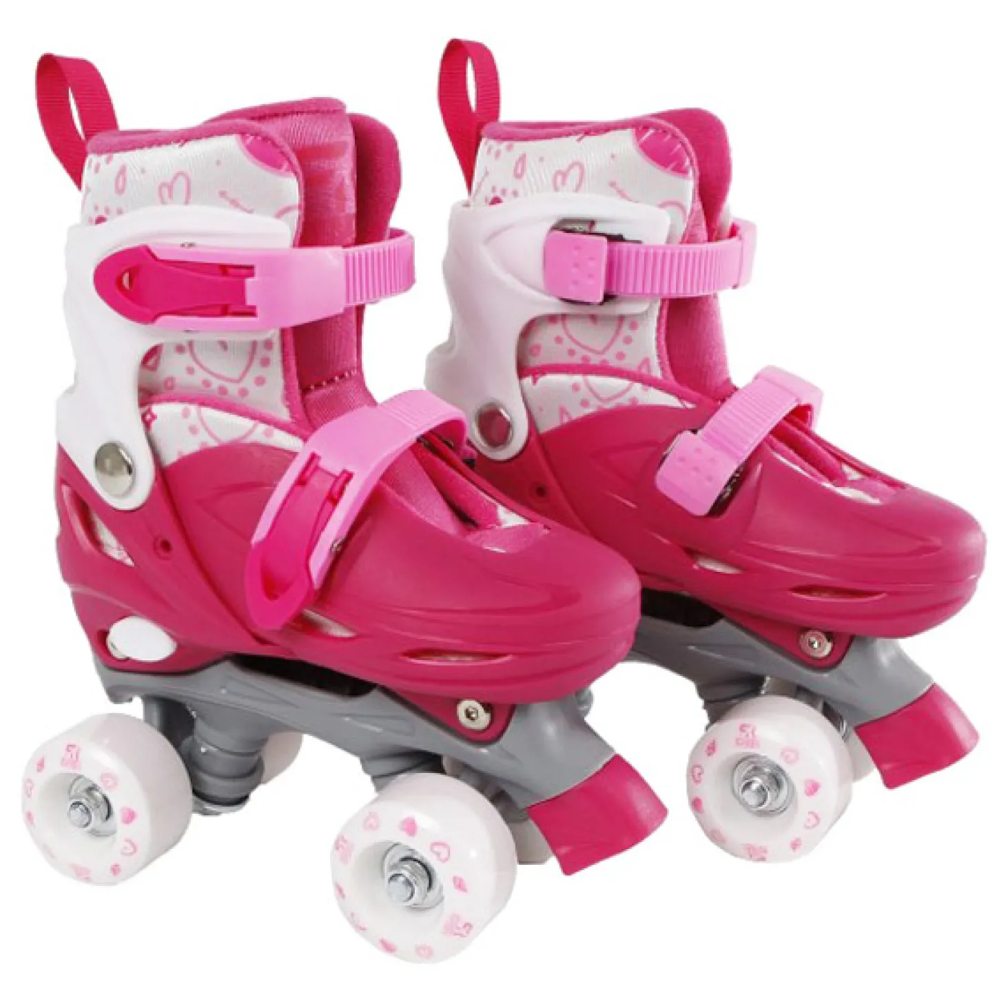 Street Rider Rolschaatsen Roze Verstelbaar, Maat 27-30