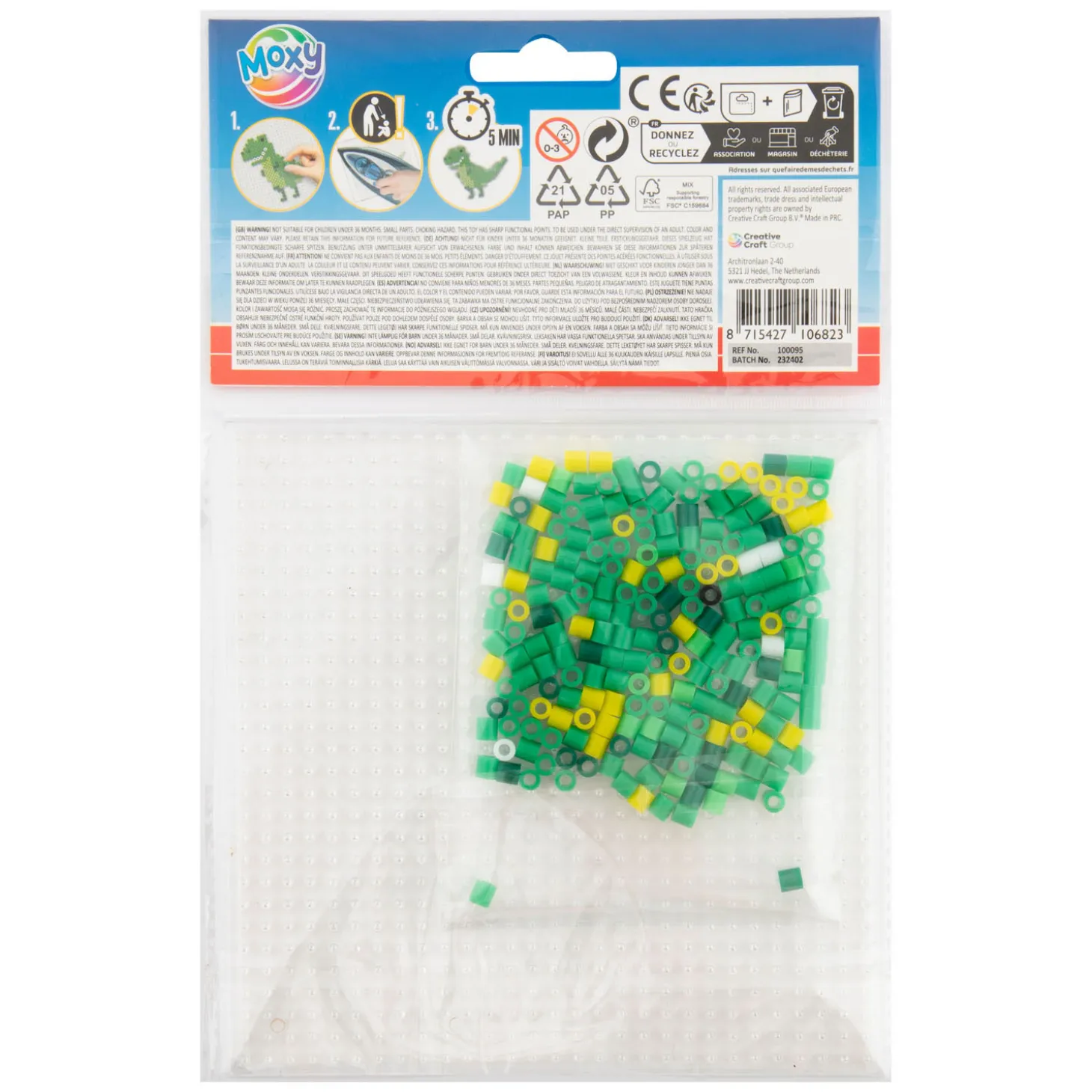 Strijkkralenset Klein - Dinosaurus