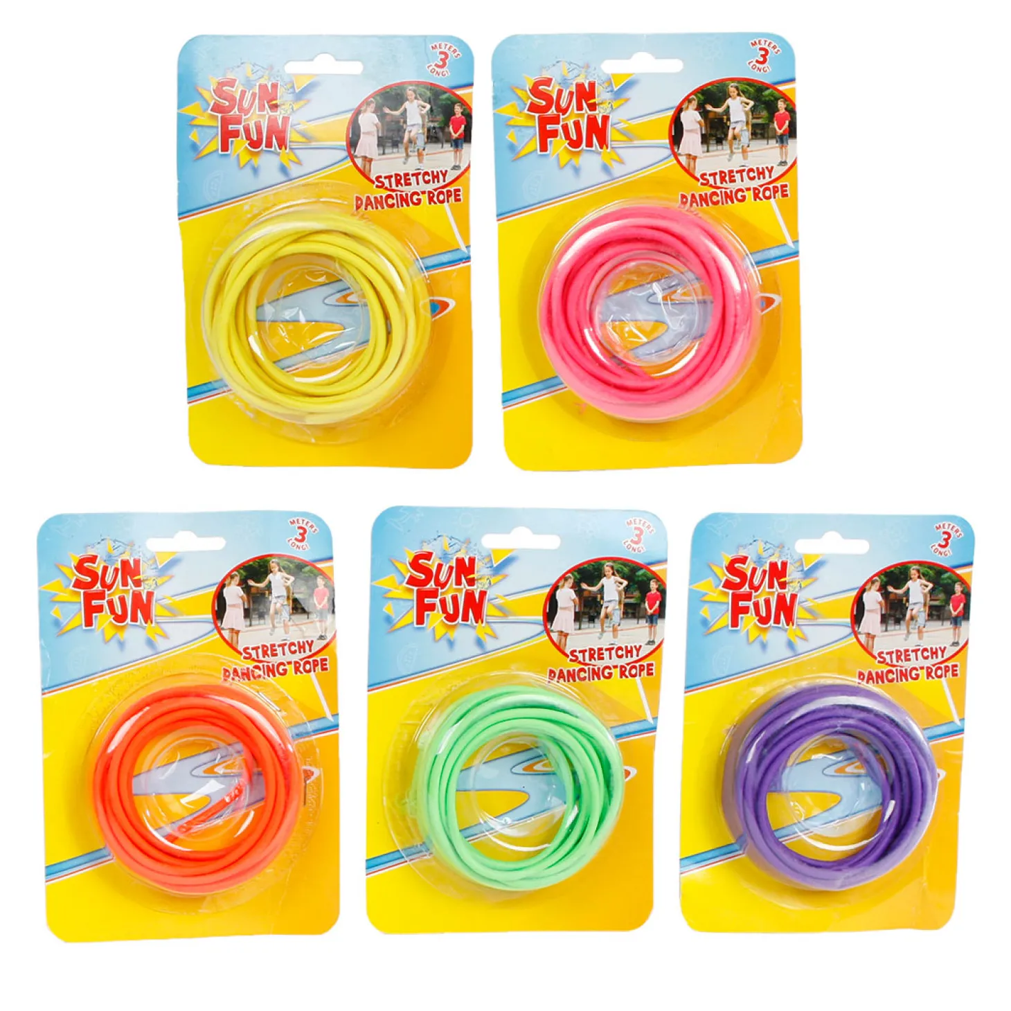 Sun Fun Springelastiek Gekleurd 300cm