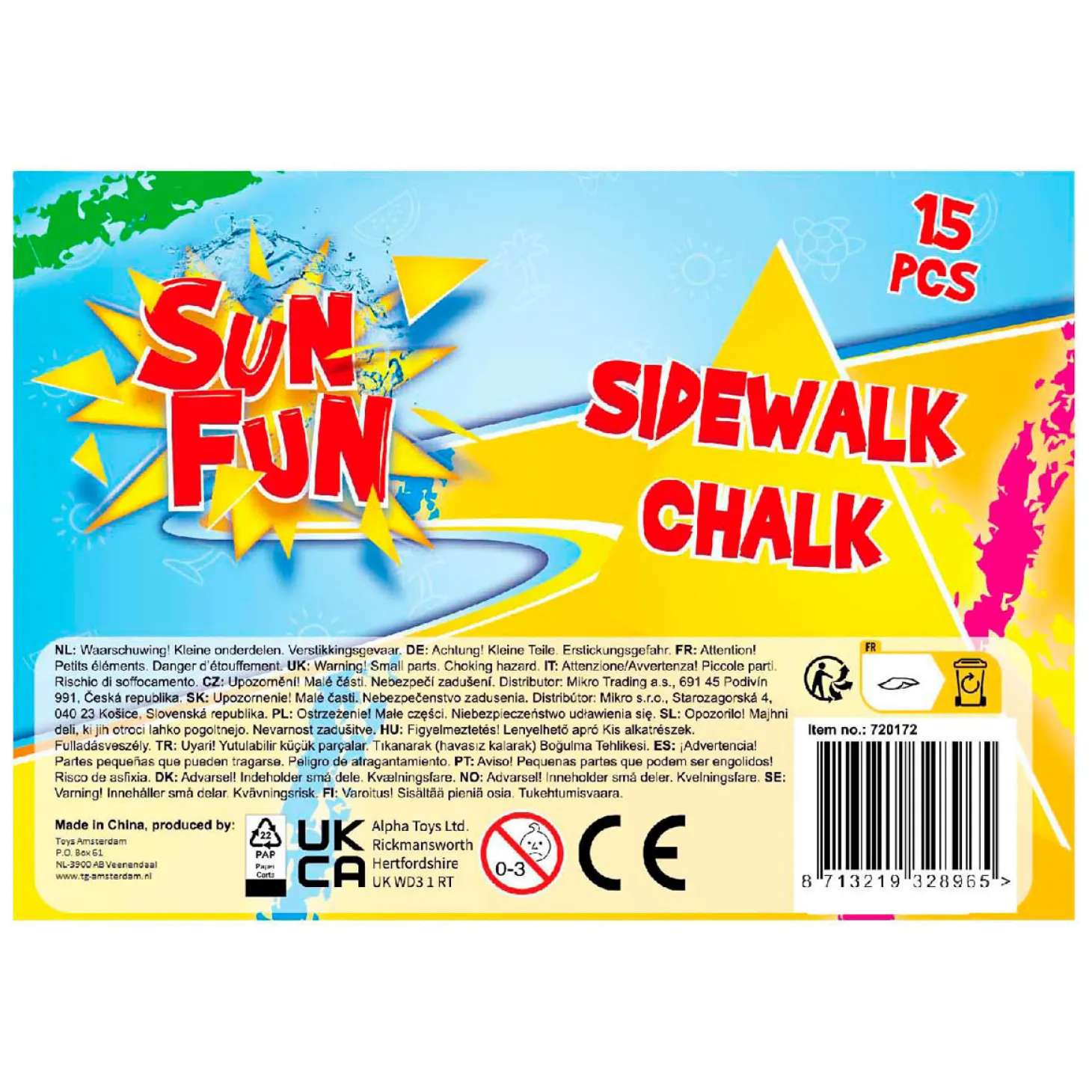 Sun Fun Stoepkrijt 15 Staven