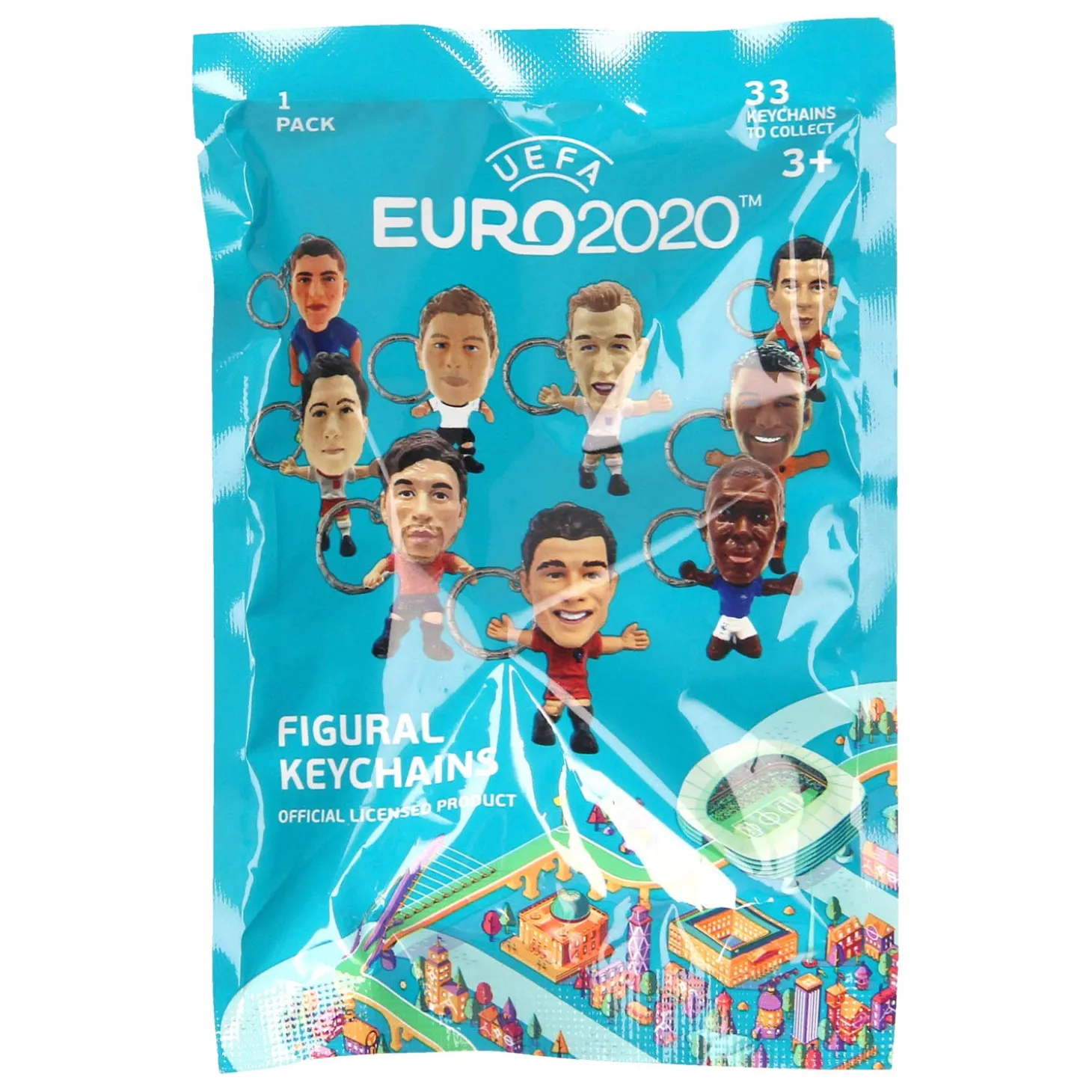 Surprise Sleutelhanger EK Euro 2020 3D figuur