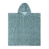 Swim Essentials - Green Leopard Strandlaken/Poncho, 65x65cm