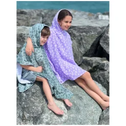 Swim Essentials - Green Leopard Strandlaken/Poncho, 65x65cm