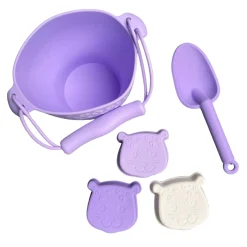 Swim Essentials - Leopard Lila Strandset Silicoon, 5dlg.