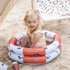 Swim Essentials Baby Zwembad Rood-Wit Walvis, 60cm