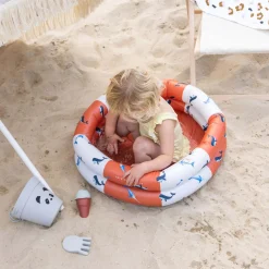 Swim Essentials Baby Zwembad Rood-Wit Walvis, 60cm