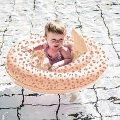 Swim Essentials Baby Zwemzitje Panterprint Oud Roze