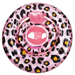 Swim Essentials Baby Zwemzitje Roze Luipaard, 0-1 jaar