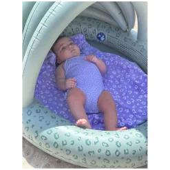 Swim Essentials Kinderzwembad met Zonnescherm Luipaard Groen