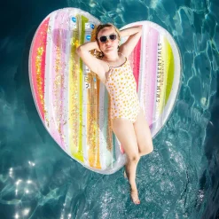 Swim Essentials Luchtbed Regenboog Hart