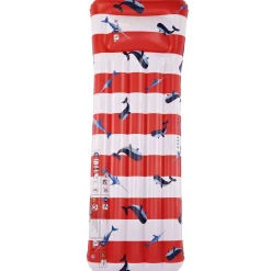Swim Essentials Luxe Luchtbed Rood-Wit Walvis