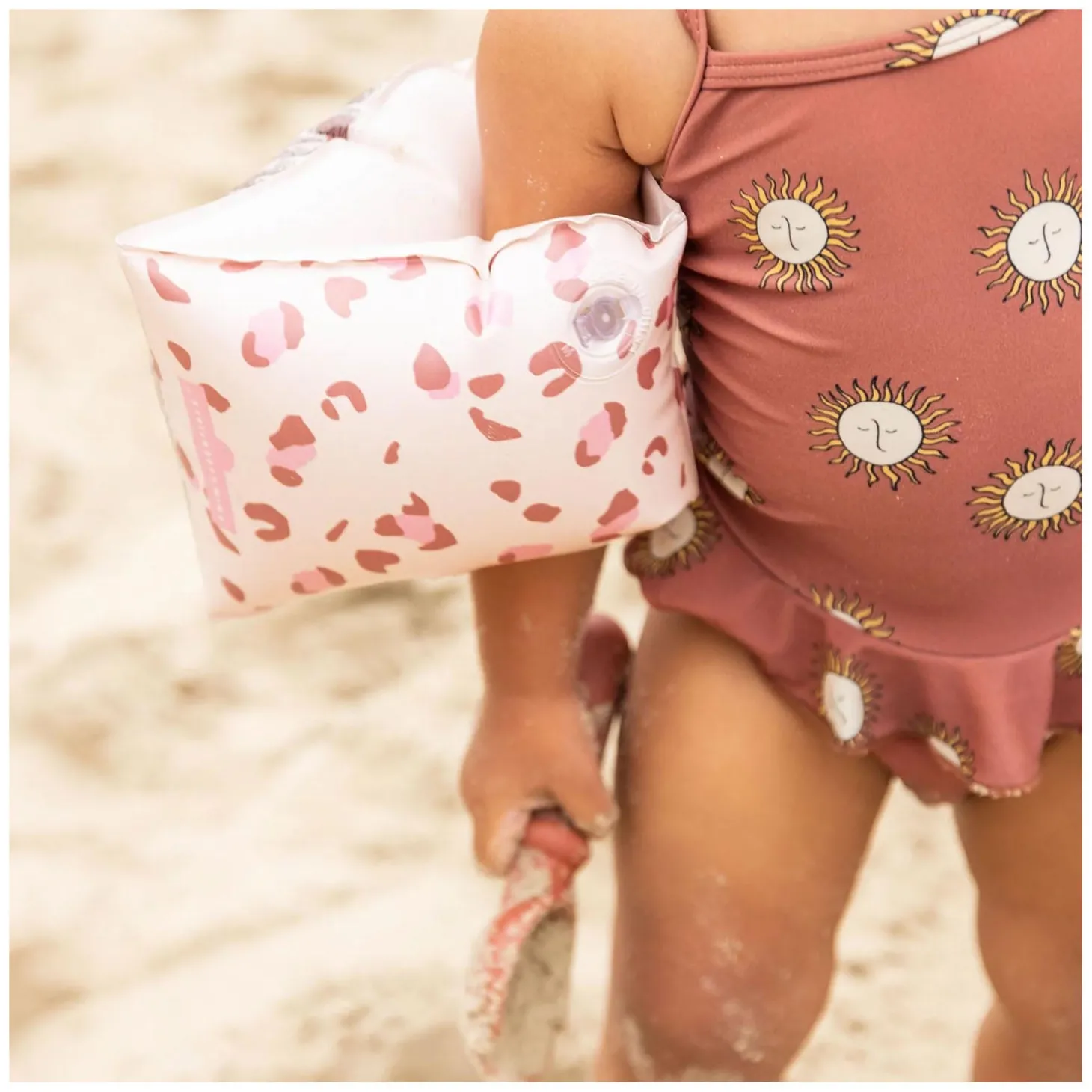 Swim Essentials Zwembandjes Old Pink Panterprint, 0-2 jaar