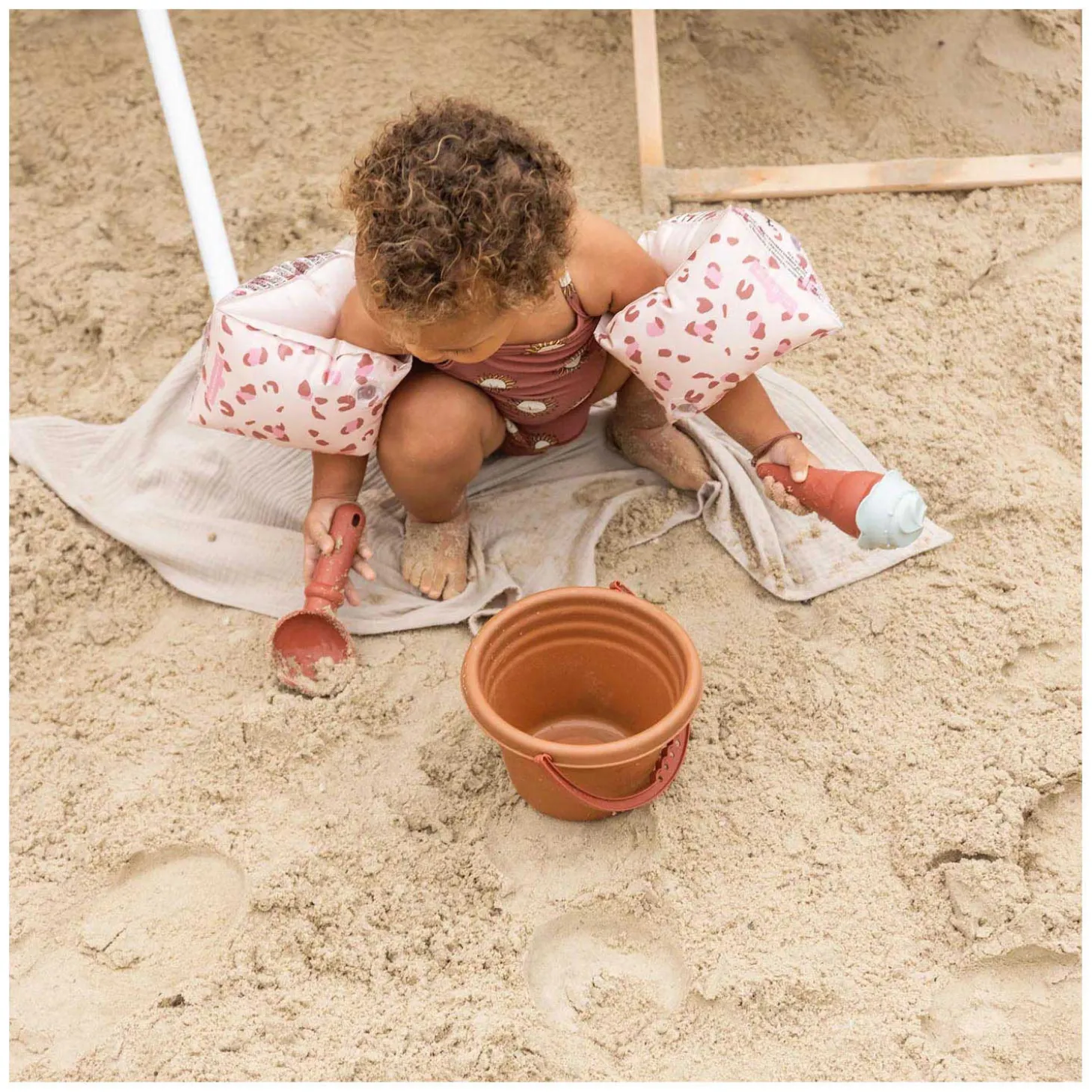 Swim Essentials Zwembandjes Old Pink Panterprint, 0-2 jaar